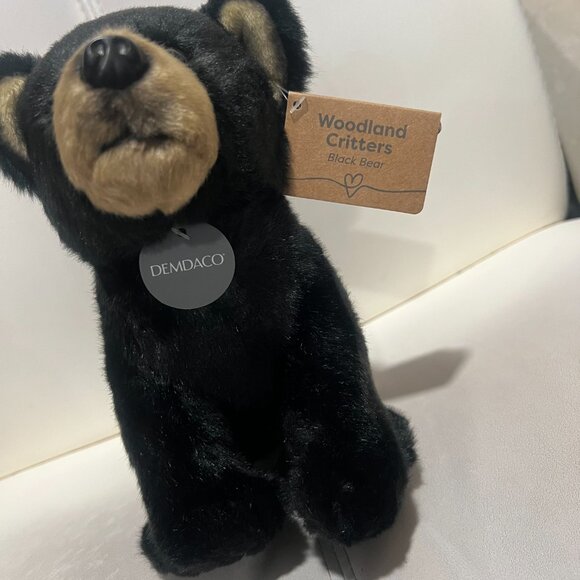 Demdaco Nat And Jules Teddy Bear Plush Black Brown Stuffed Animal - Picture 5 of 5